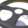Personal Neo Actis Leather Steering Wheel Black leather and Black spokes Yellow logo Yellow stitching 330mm 6498.33.2090 - Image 4