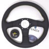 Personal Neo Actis Leather Steering Wheel Black leather and Black spokes Yellow logo Yellow stitching 330mm 6498.33.2090 - Image 3