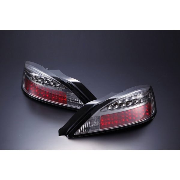 D-MAX Nissan Silvia S15 Smoked LED Blinker Type Black Tail Lights - Pair