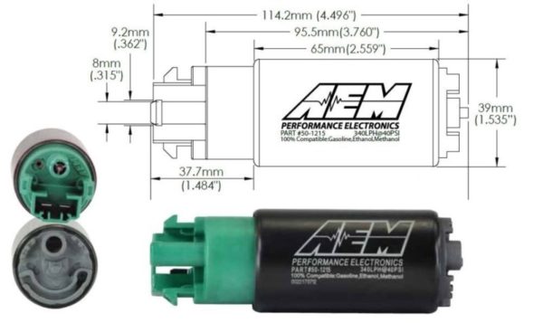 AEM E85 Hi Flow Fuel Pump