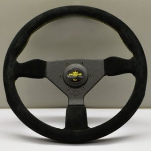 Personal Steering Wheel Black suede and Black spokes Yellow stitching 330mm 6430.33.2095