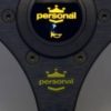 Personal Steering Wheel Black leather and Black suede Black spokes  330mm 6521.33.2091