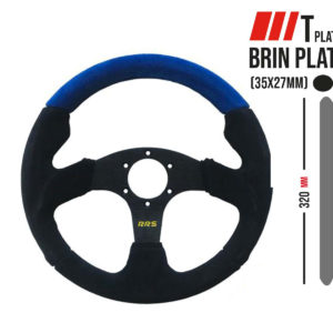 rrs steering wheel blue flat 320mm