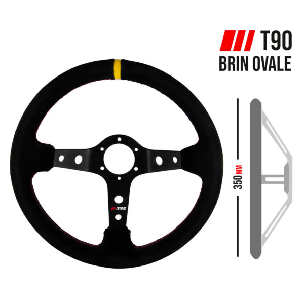 T90 Suede Steering Wheel RRS 350mm