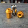 Leggdura Racing Duralumin Lock & Nut (M12xP1.5) - Gold - Image 2