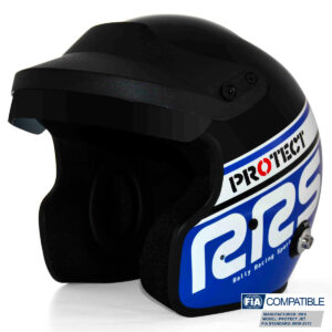 RRS Helmet FIa SNELL Jet Protect open face blue