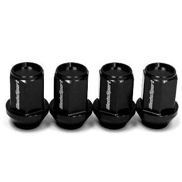 WedsSport Racing Lug Nuts 19 HEX M12xP1.5 Black