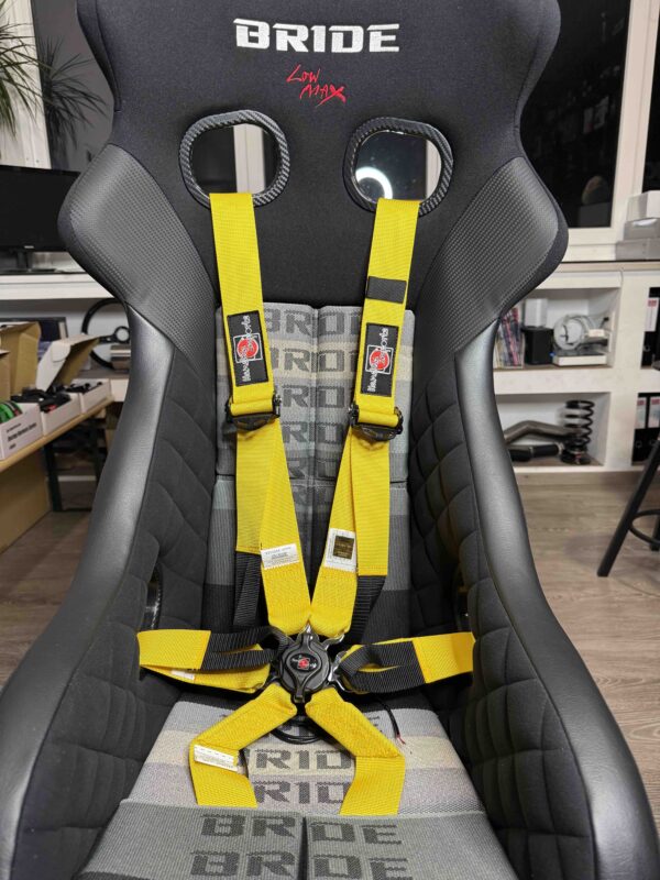 Hanshin-Imports V2 Yellow 6 Point 2''2'' HANS® Racing harness FIA 8853-2016 (Copy)