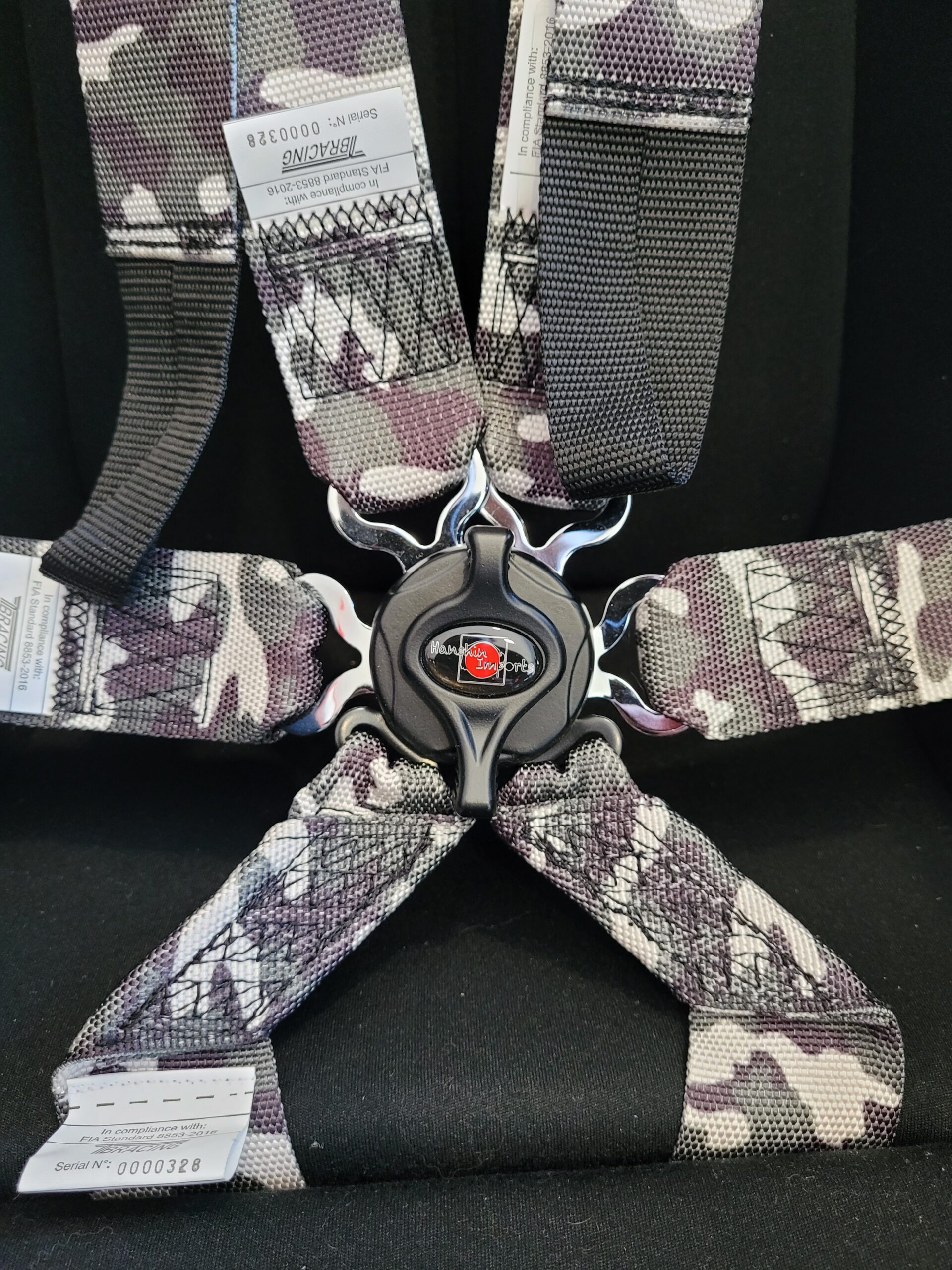 Hanshin-Imports V2 CAMO 6 Point 2''2'' HANS® Racing harness FIA 8853-2016 - Image 2