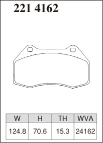 Dixcel Brake pads Z Type Front Alpine A110 (Base Model and S) 18+ - Image 2