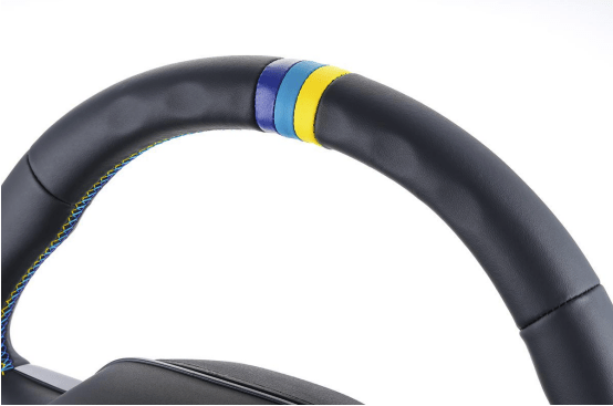 GReddy All-Leather Steering Wheel with 3-Color Stitching II for FL5 / FL1 / FL4, with Center Mark - Image 3