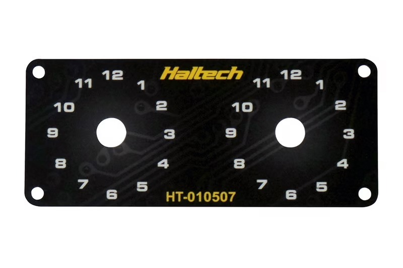 Haltech Dual Switch Panel Only - includes Yellow knob