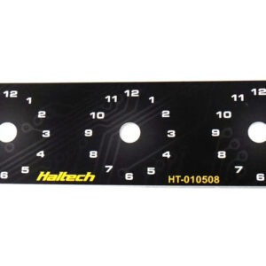 Haltech Triple Switch Panel Only - includes Yellow & Red knobs