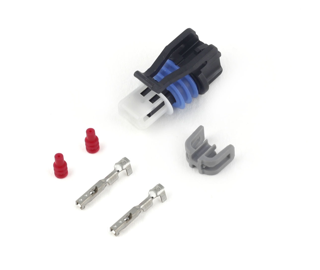 Haltech Plug and Pins Only - Delphi 2 Pin GM style Air temp (Grey)