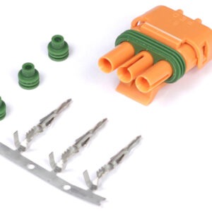 Haltech Plug and Pins Only - Delphi 3 pin GM Style MAP Sensor Orange