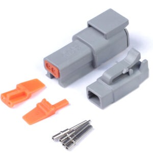 Haltech Plug and Pins Only - Matching Set Deutsch DTM-2 Connectors (7.5 Amp)