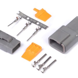 Haltech Plug and Pins Only - Matching Set Deutsch DTM-3 Connectors (7.5 Amp)