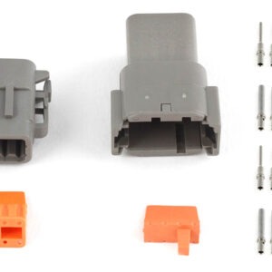 Haltech Plug and Pins Only - Matching Set of Deutsch DTM-8 Connectors (7.5 Amp)