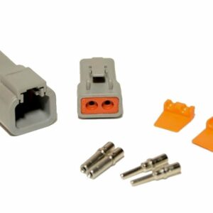 Haltech Plug and Pins Only - Matching Set of Deutsch DTP-2 Connectors (25 Amp)