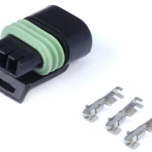 Haltech Plug and Pins Only - Delphi 3 Pin Single Row Flat Coil
